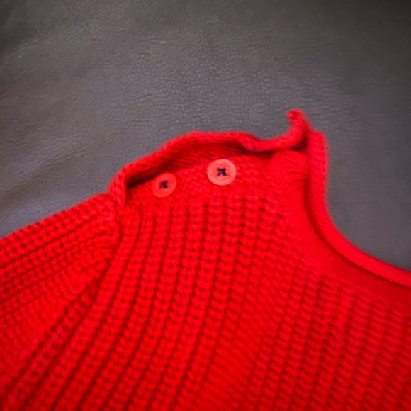 Ralph Lauren girl red knit sweater size 6x - Picture 6 of 7